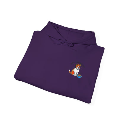 "Smells Like Doge Shit" Embroidered Unisex Heavy Blend Hooded Sweatshirt - Empowering Comfort for Every Occasion