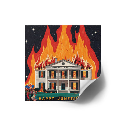 Nottoway Plantation Square Stickers, Design for outdoor or indoor Home Decor, Juneteenth Gifts