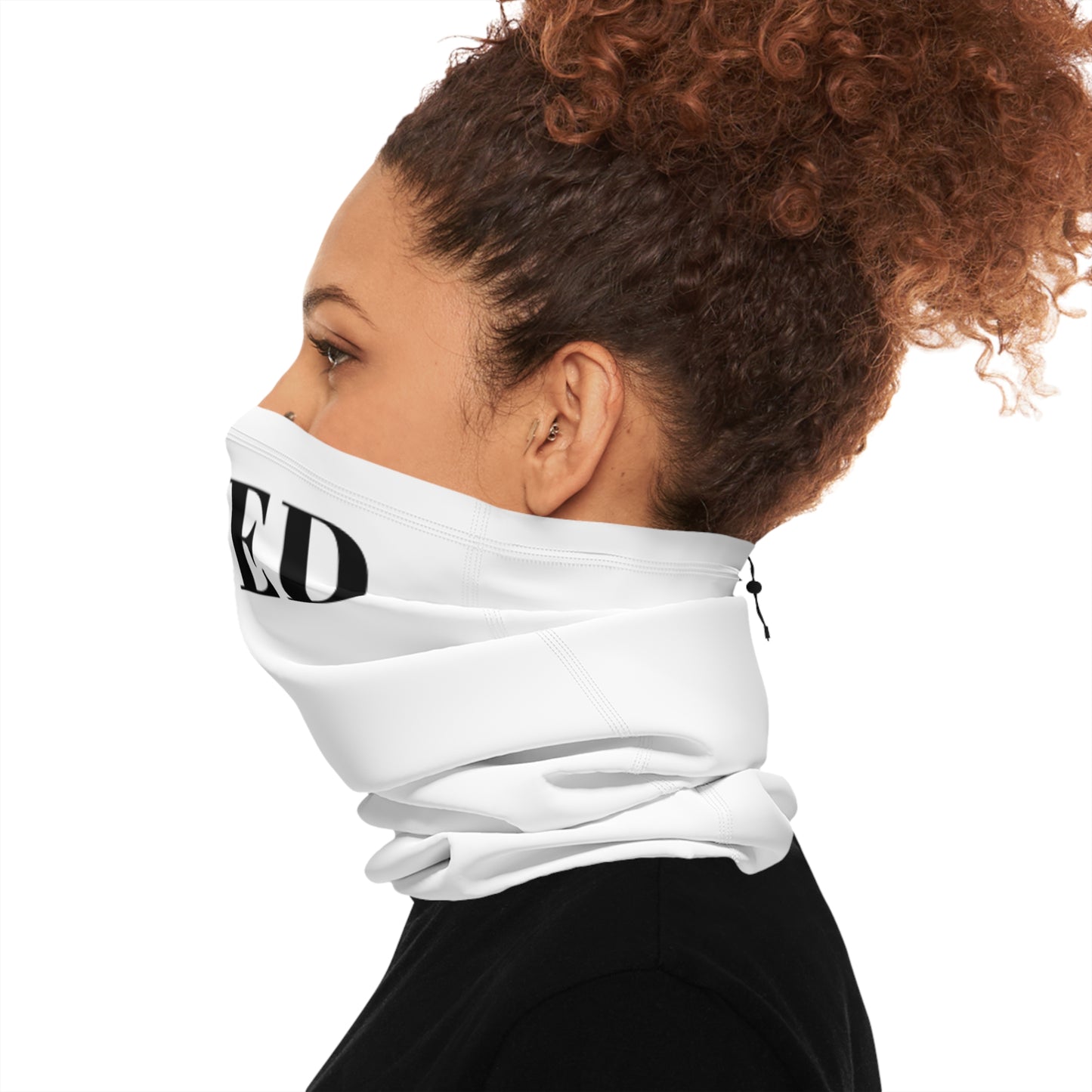 Winter Neck Gaiter With Drawstring