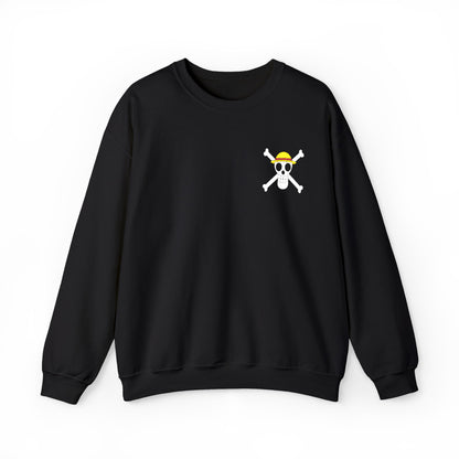 Straw Hat Pirates' Jolly Roger Embroidered Unisex Crewneck Sweatshirt