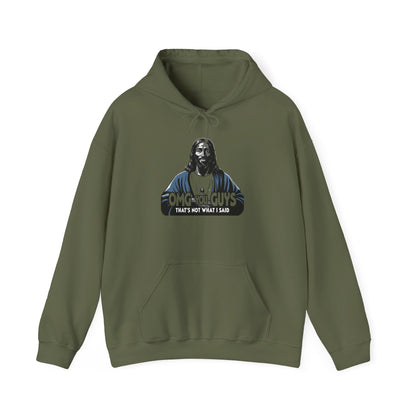 Unisex Heavy Blend™ Hooded Sweatshirt - "Thats Not What I Said Jesus" Humor