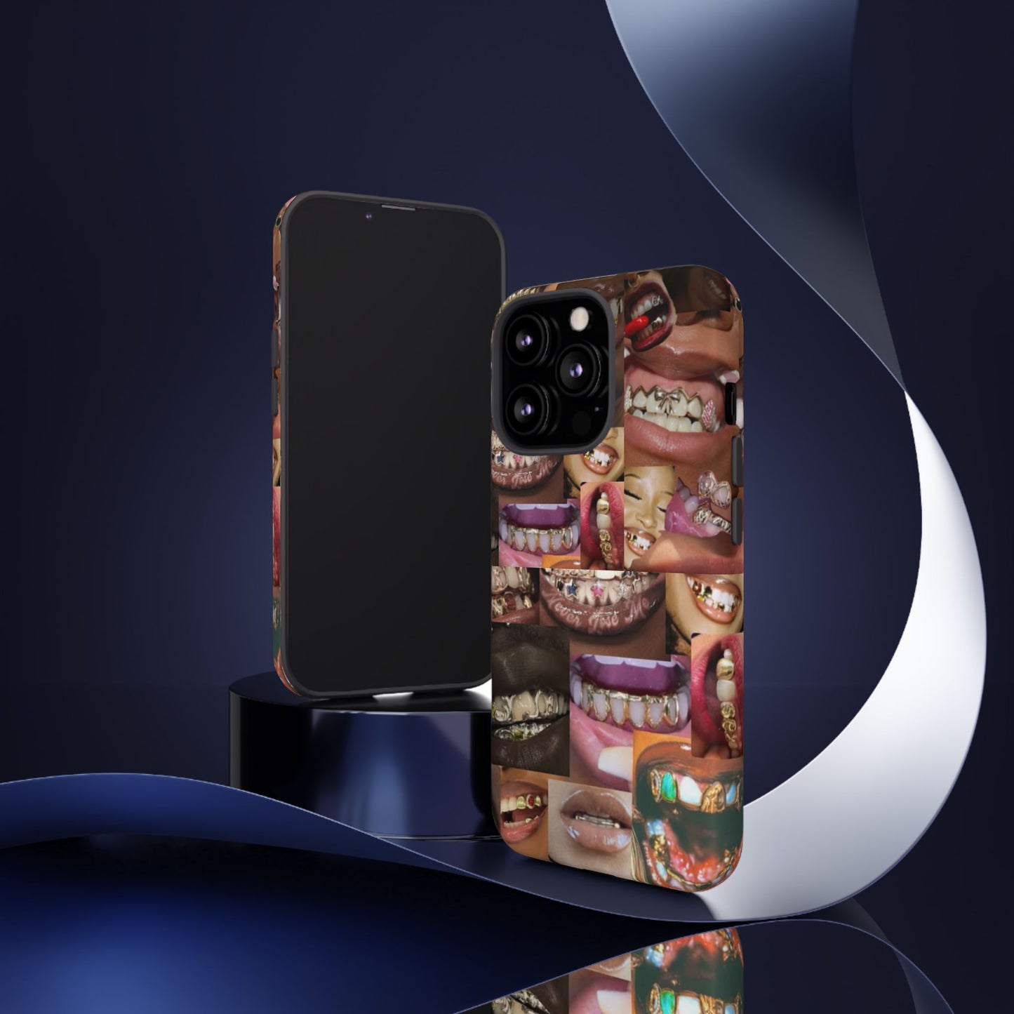 Gold Grillz Bold Phone Case, For The Culture Tough Phone Cover, Statement Accessory, Unique Tech Gift