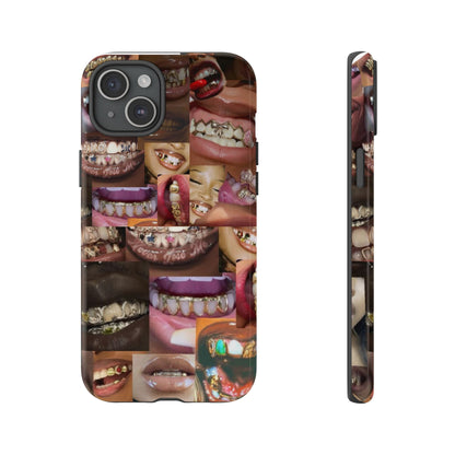 Gold Grillz Bold Phone Case, For The Culture Tough Phone Cover, Statement Accessory, Unique Tech Gift
