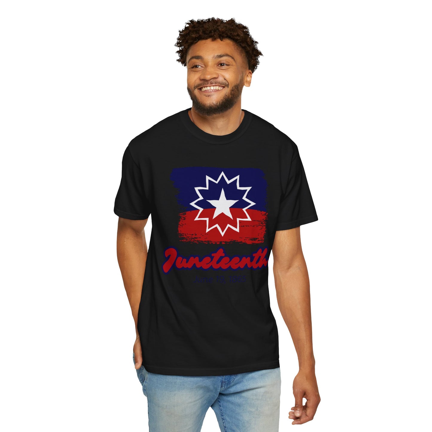 Happy Juneteenth Gift - Freedom Day Unisex Garment-Dyed T-shirt