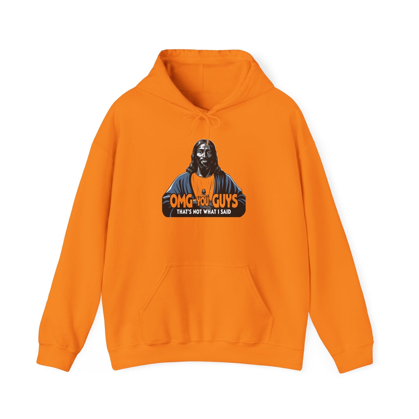 Unisex Heavy Blend™ Hooded Sweatshirt - "Thats Not What I Said Jesus" Humor